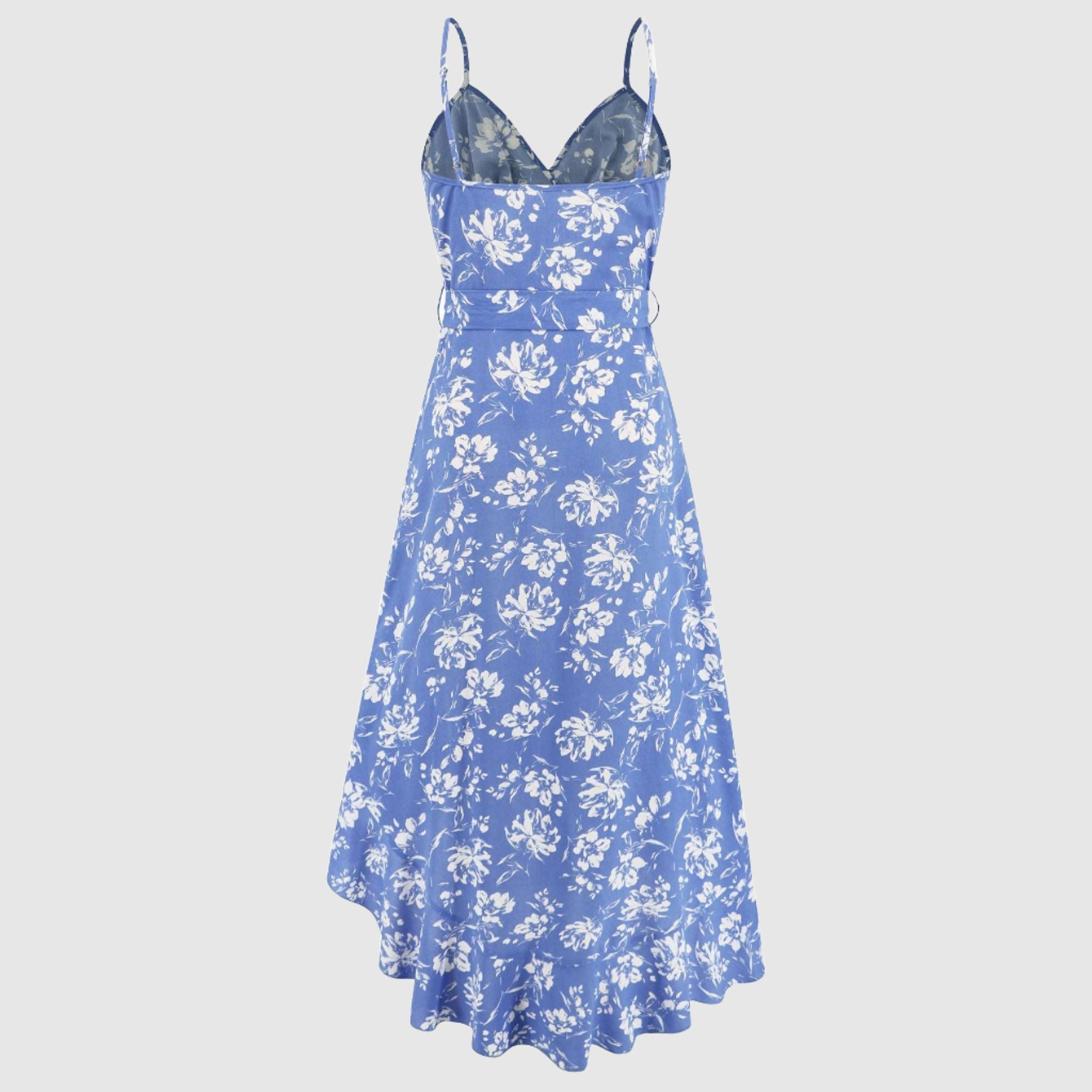 Women's Irregular Cut Floral Strap Dress - ChoreGirl