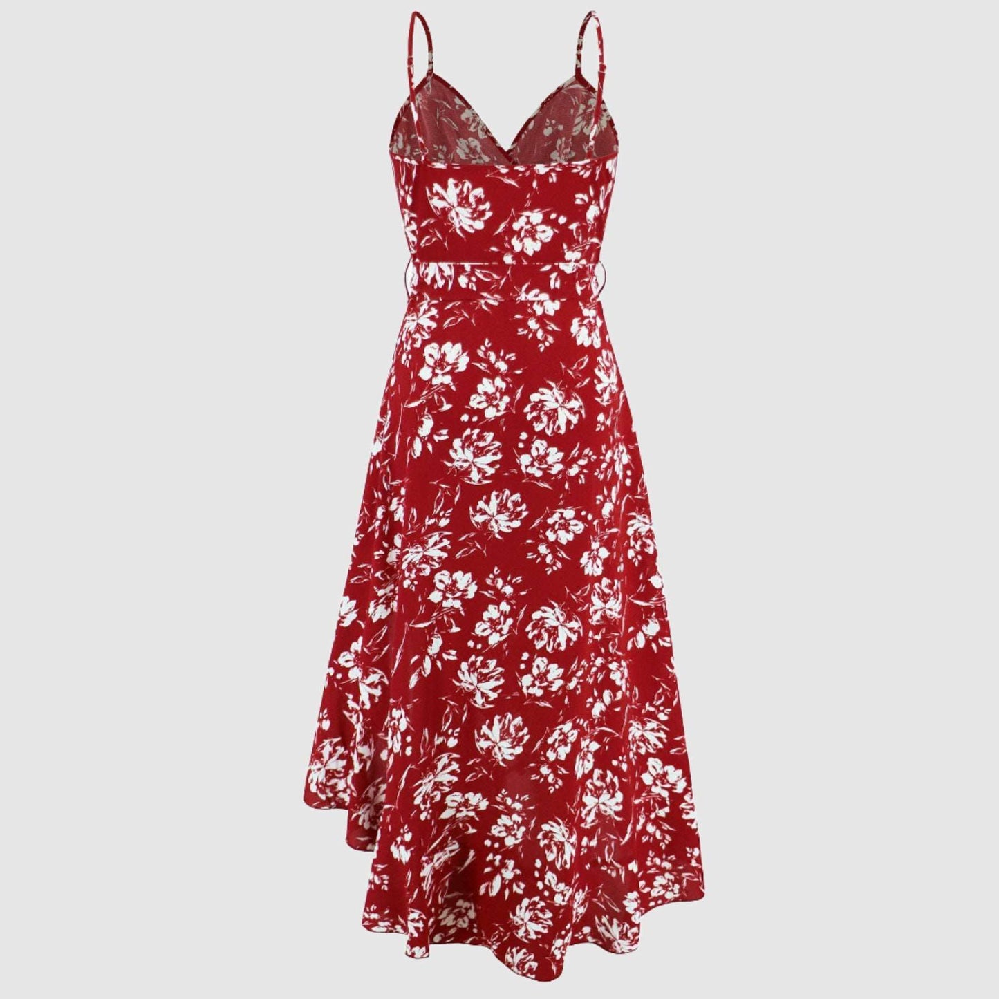 Women's Irregular Cut Floral Strap Dress - ChoreGirl