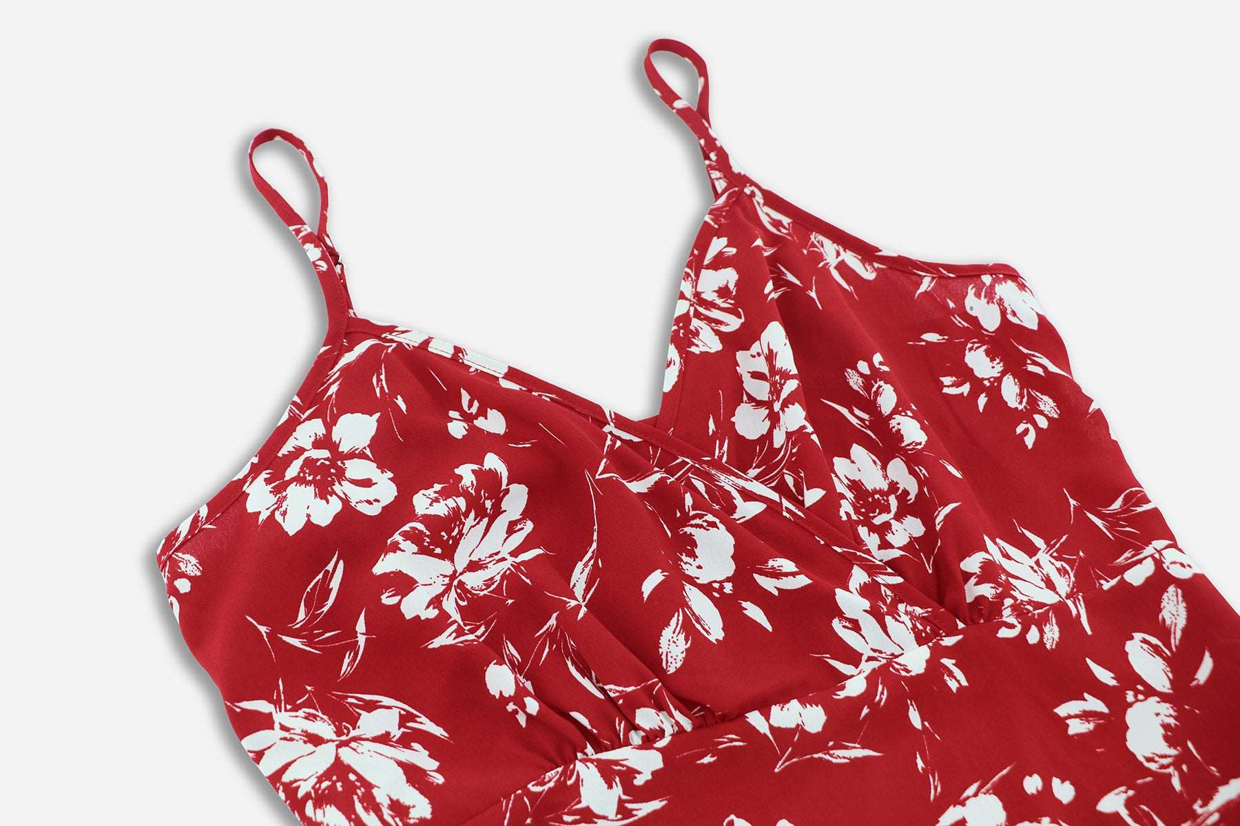 Women's Irregular Cut Floral Strap Dress - ChoreGirl