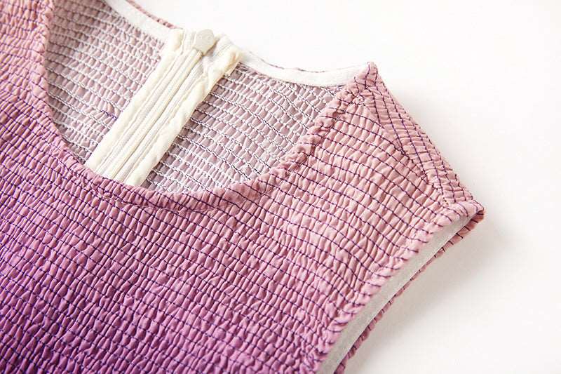 Women's A- Line Rainbow Gradient Chiffon Dress - ChoreGirl