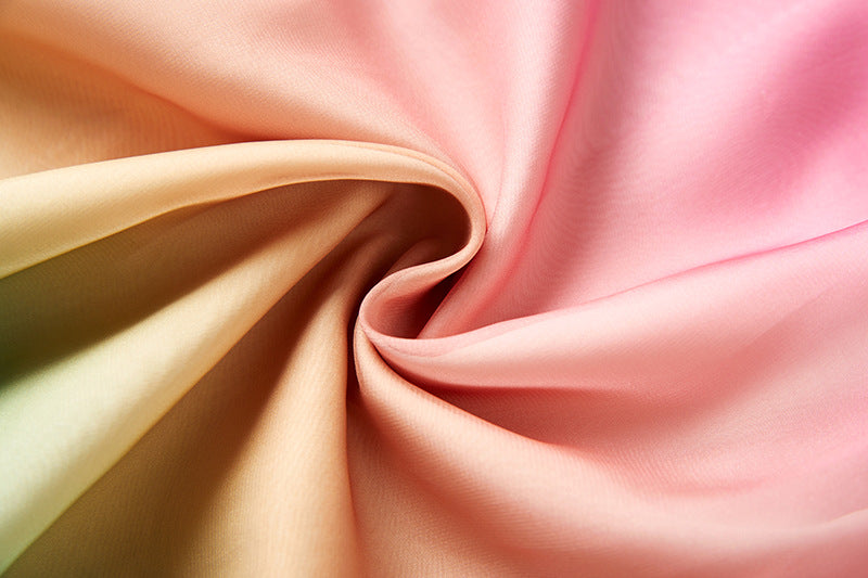 Women's A- Line Rainbow Gradient Chiffon Dress - ChoreGirl