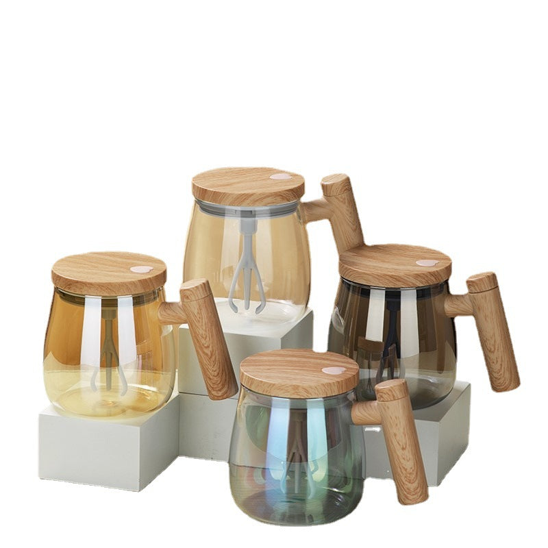Electric 400ML Self Stirring Glass Mug - ChoreGirl