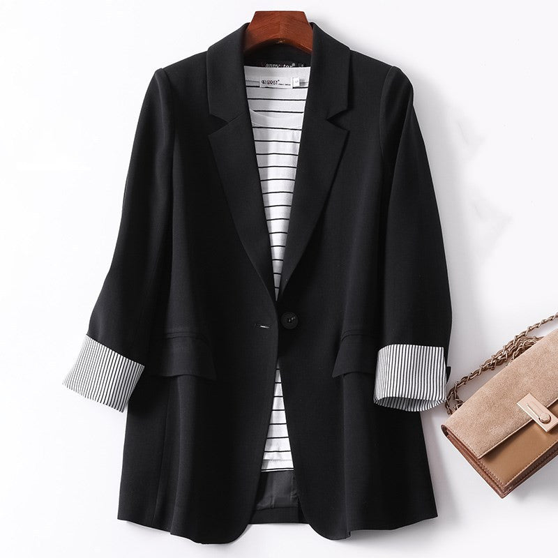 Women's Loose Casual Suit Style Jacket - ChoreGirl