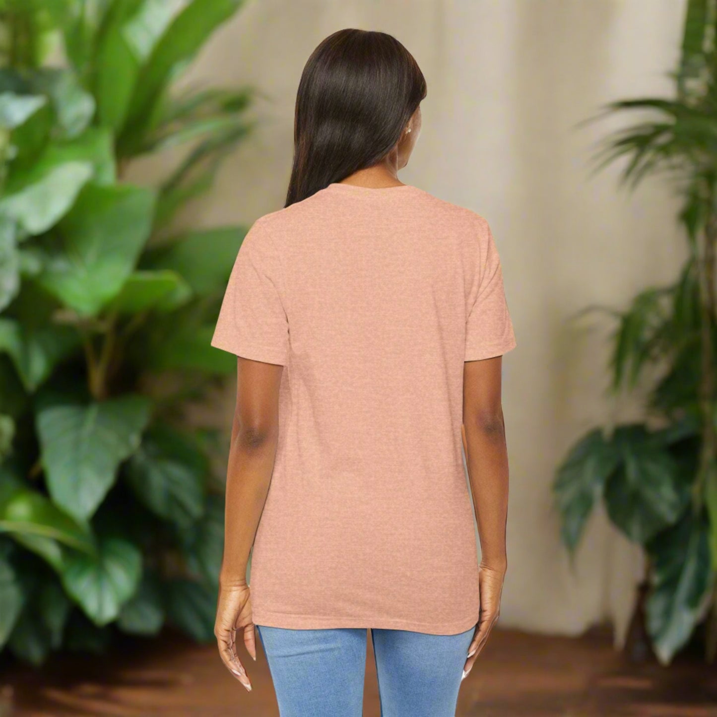 Custom Unisex Vintage Gardening Style Blue Flower Jersey Short Sleeve Tee | PERSONALIZED - ChoreGirl