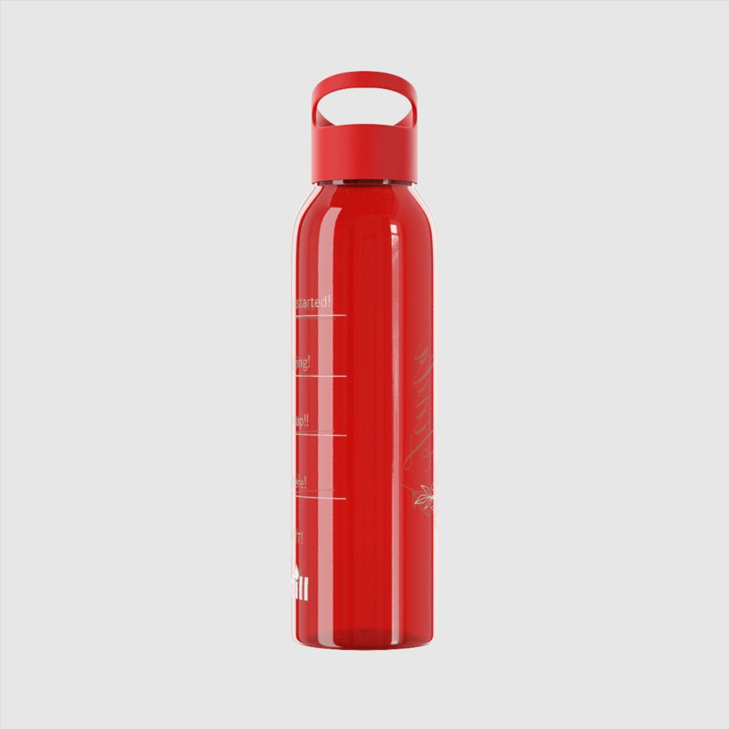 Custom Name "The Flower" Sky Water Bottle | PERSONALIZED - ChoreGirl