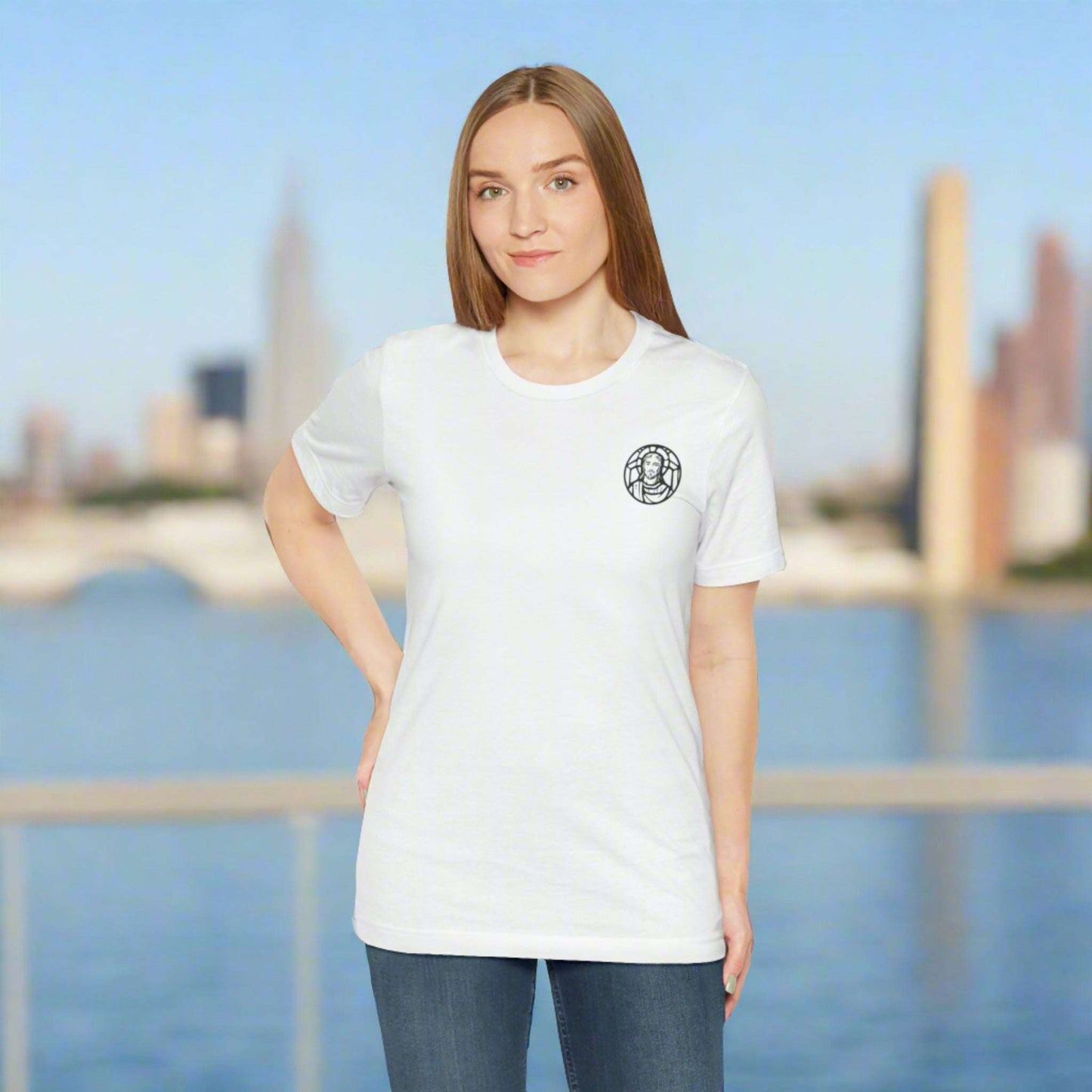 Custom Unisex Jersey Short Sleeve Tee | Celebrate Your Faith: Jesus is Love | PERSONALIZED - ChoreGirl