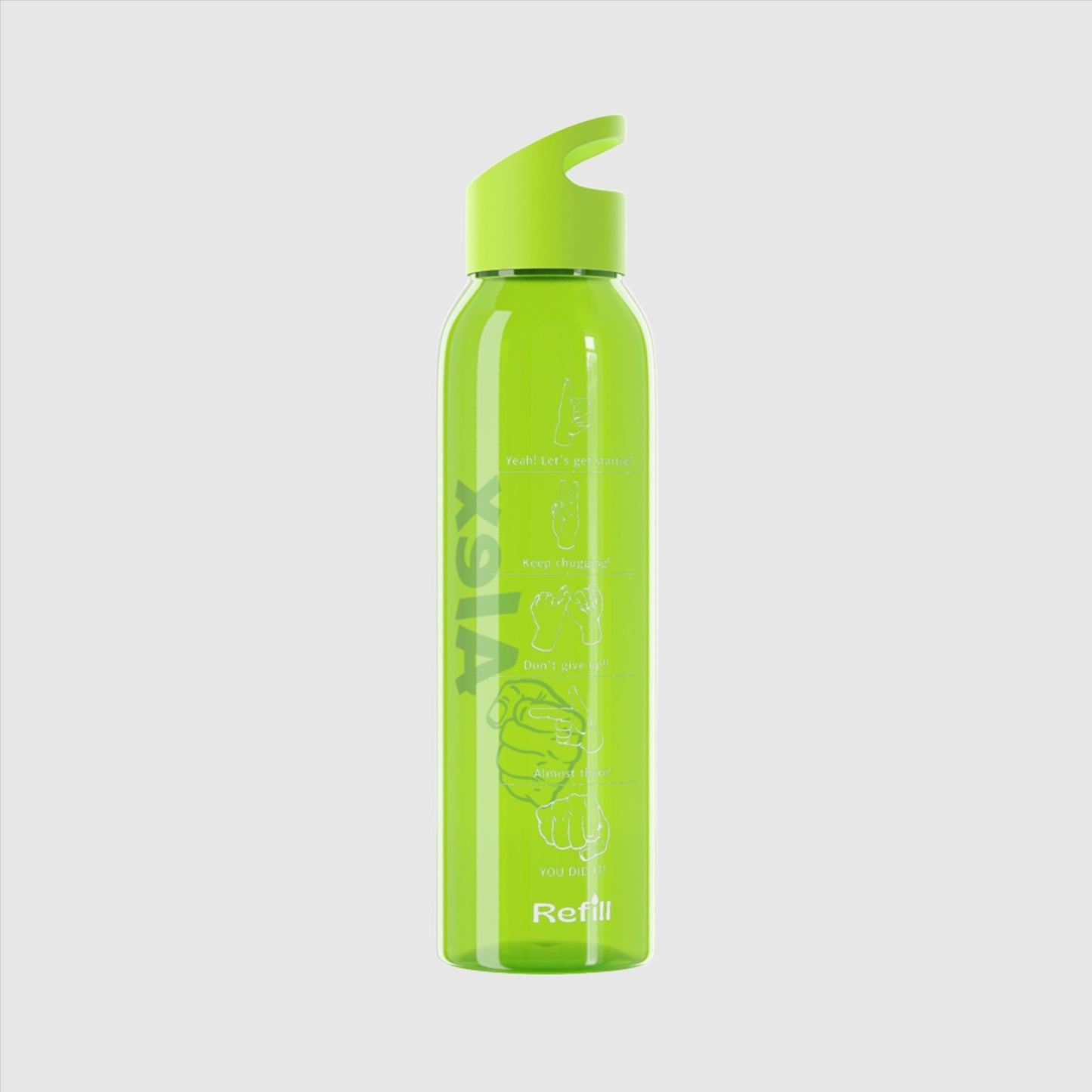 Custom Name "The Strong One" Sky Water Bottle | PERSONALIZED - ChoreGirl