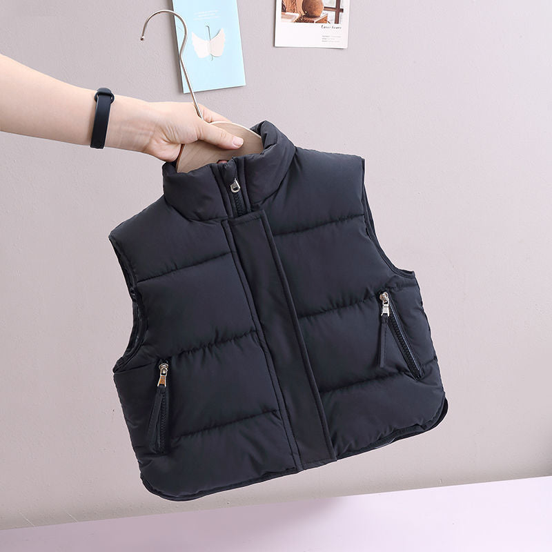 Kids Loose Down Cotton Vest - ChoreGirl