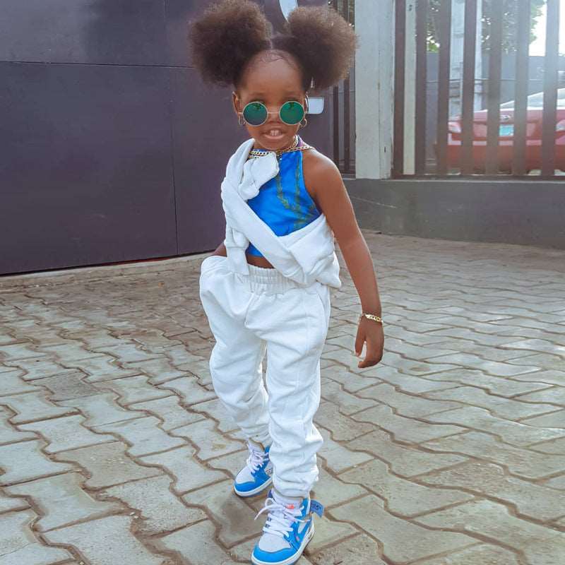 Baby Girl Trendy Casual Long Sleeved Sweatshirt and Pants Outfit Set - ChoreGirl