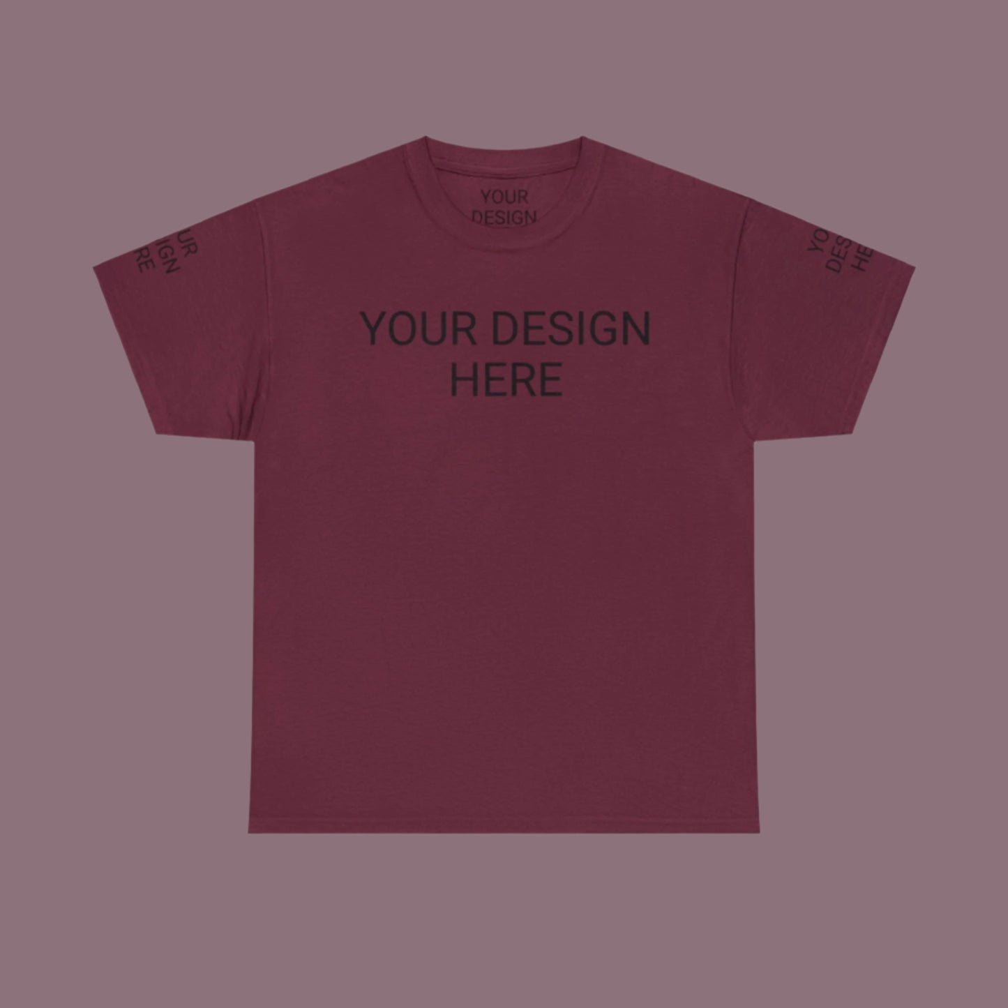 Unisex Custom Design Heavy Cotton Tee T-Shirt | Gildan 5000 | PERSONALIZED - ChoreGirl