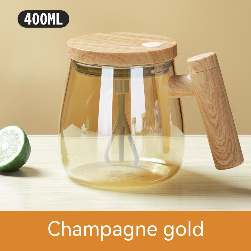 Electric 400ML Self Stirring Glass Mug - ChoreGirl