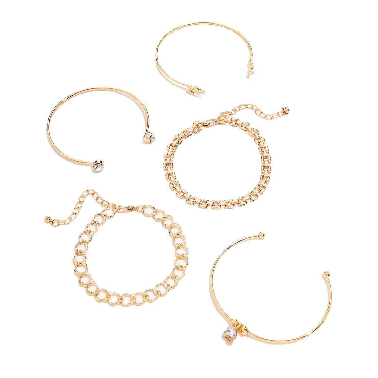 Women's Fashion Beaded 5-piece Bracelet Set - ChoreGirl