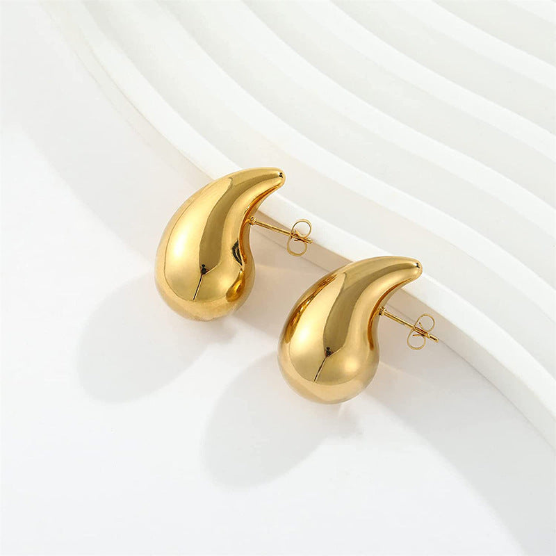 Women's Metal Water Drop Earrings - ChoreGirl