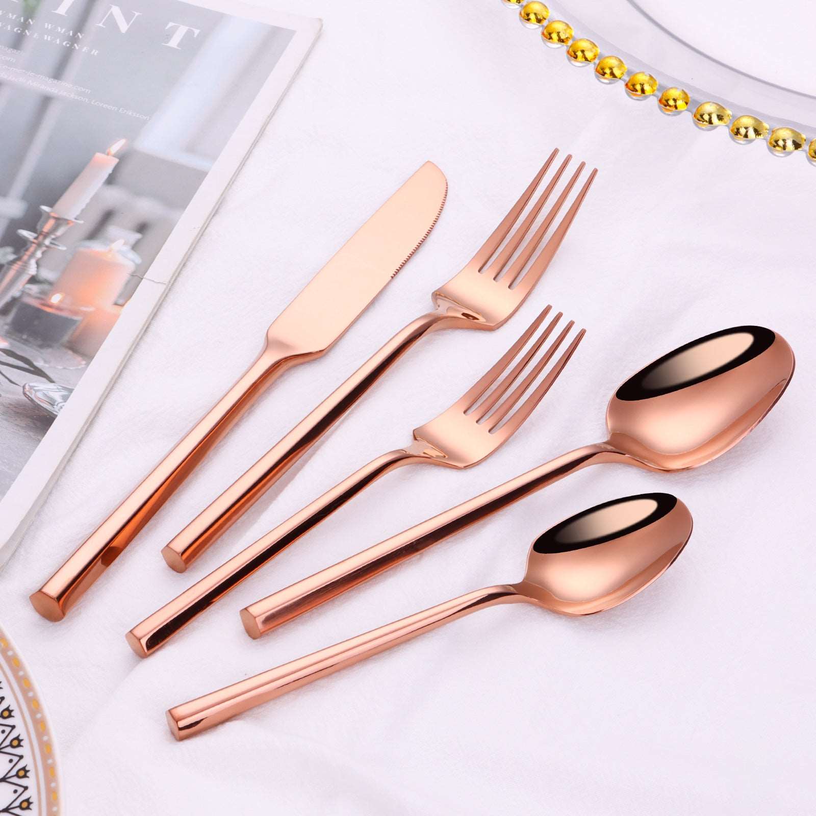 Elegant Stainless Steel Knife, Fork And Spoon Single or Set - ChoreGirl