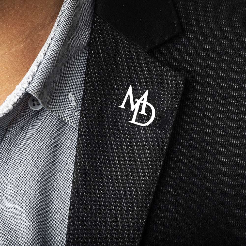 Men's Elegant Custom Name Initials Brooch | PERSONALIZED - ChoreGirl