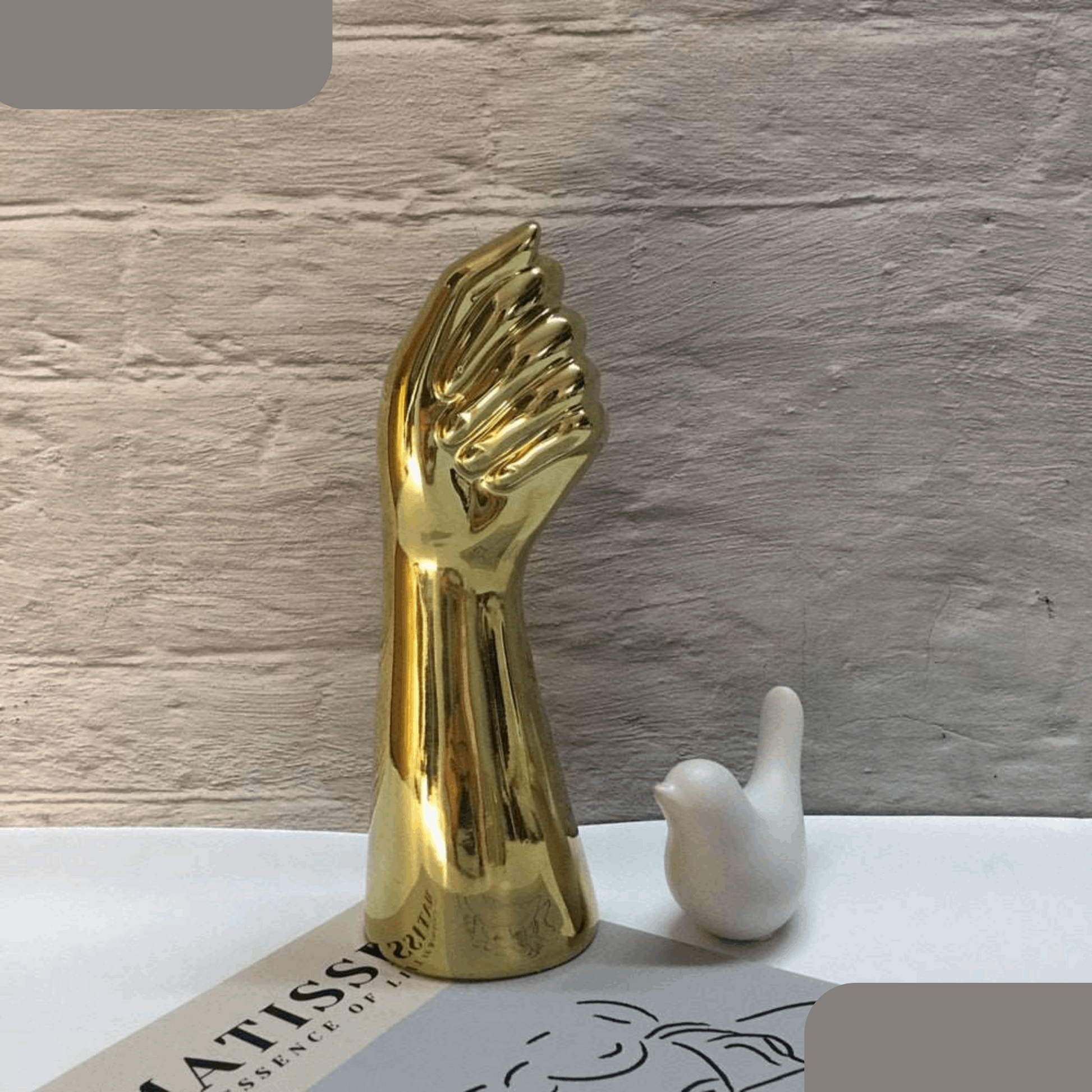 Hand Shaped Ceramic Vase - ChoreGirl