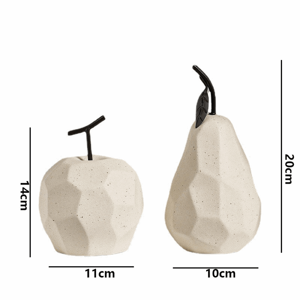 Ceramic Apple or Pear Nordic Style Home Decoration - ChoreGirl