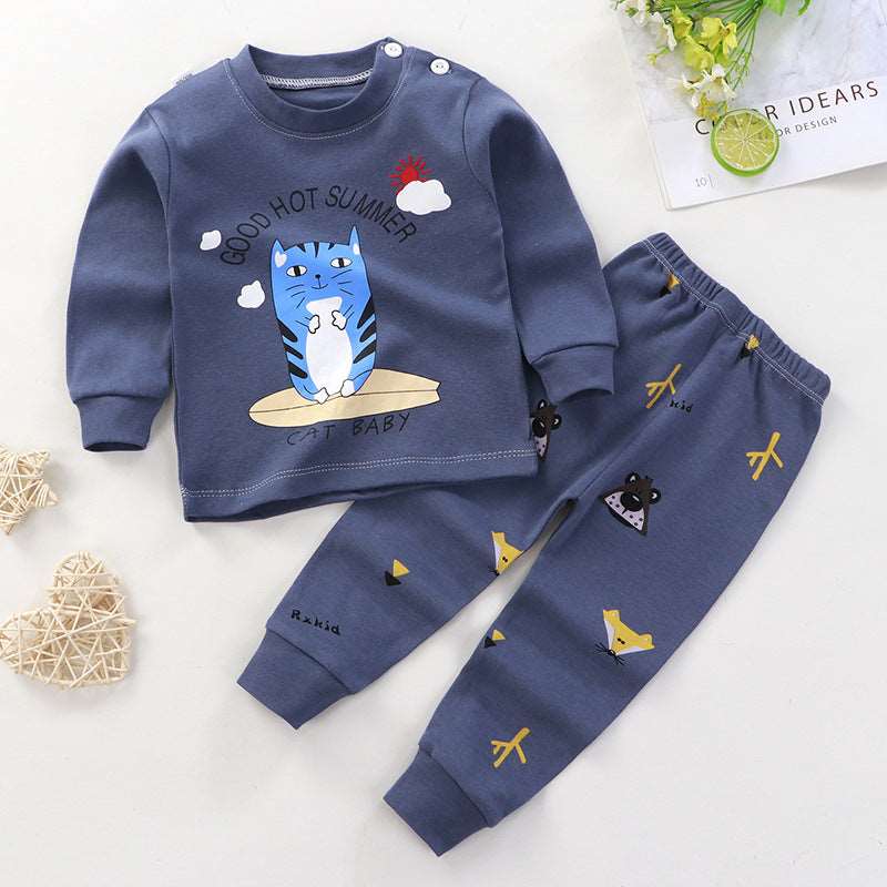 Baby Cotton Pajamas, Loungewear Two-piece Set - ChoreGirl