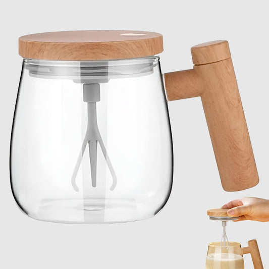 Electric 400ML Self Stirring Glass Mug - ChoreGirl
