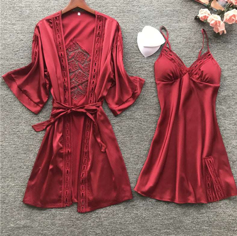 Women's Elegant Two-piece Pajamas Set - ChoreGirl