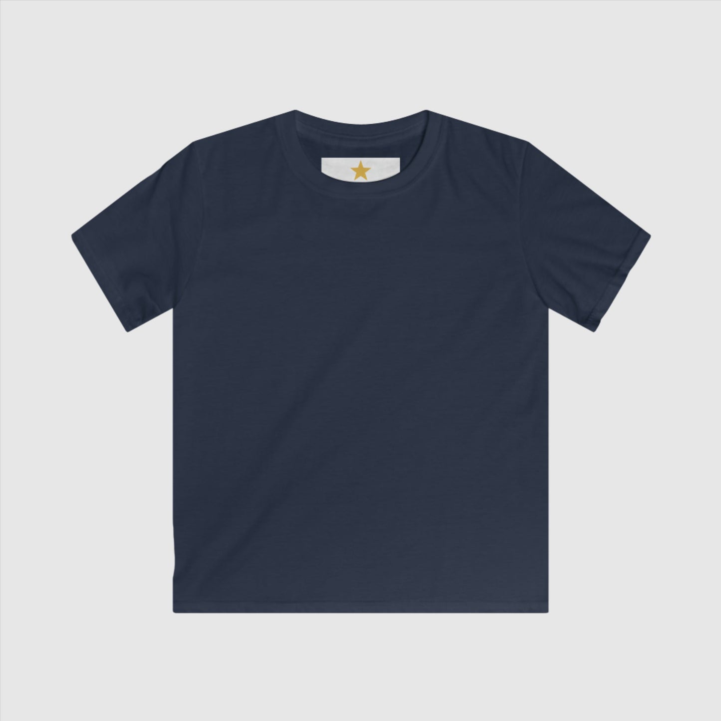 Kids Custom Name and Icon Neck Label Simple Blank Tee | PERSONALIZED - ChoreGirl