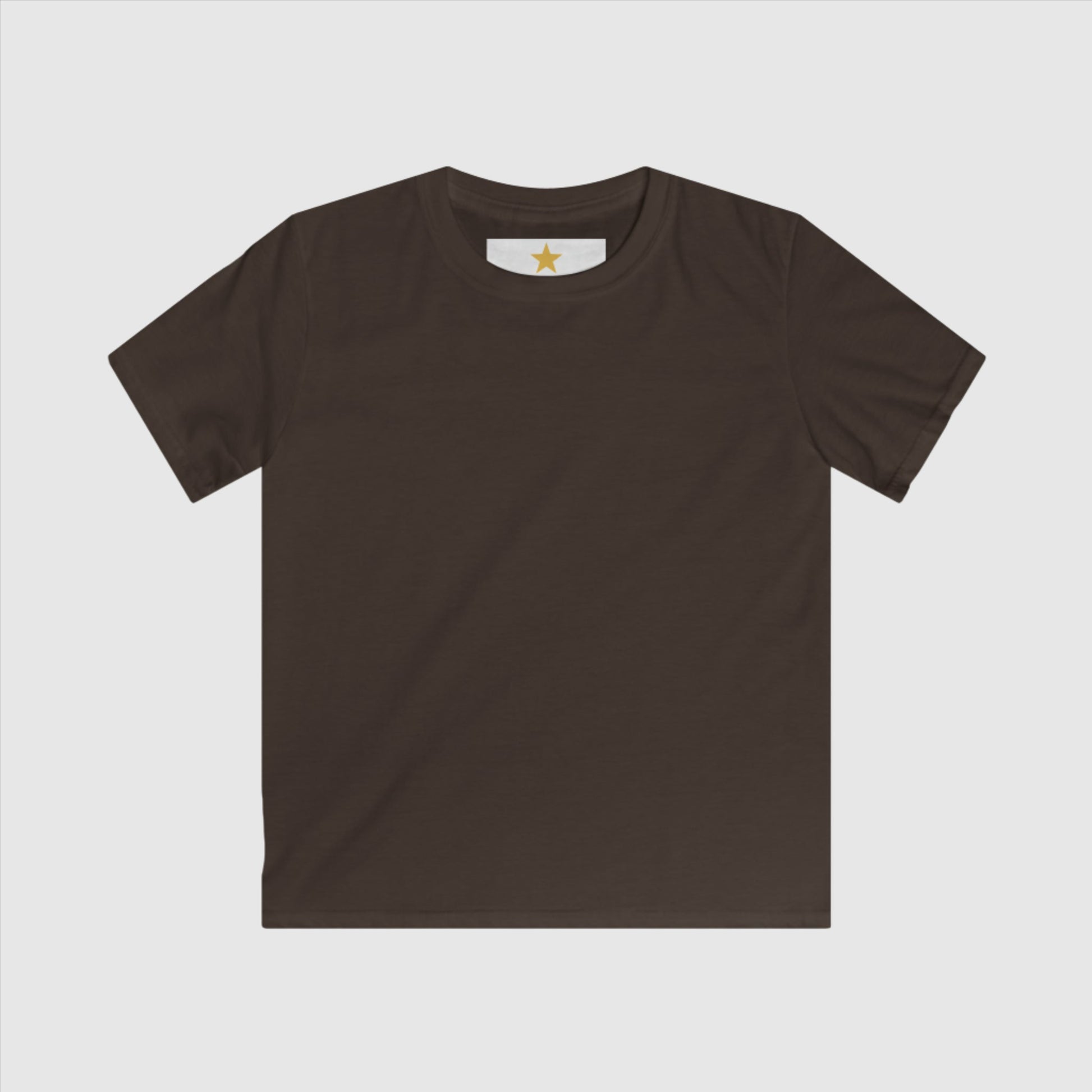 Kids Custom Name and Icon Neck Label Simple Blank Tee | PERSONALIZED - ChoreGirl
