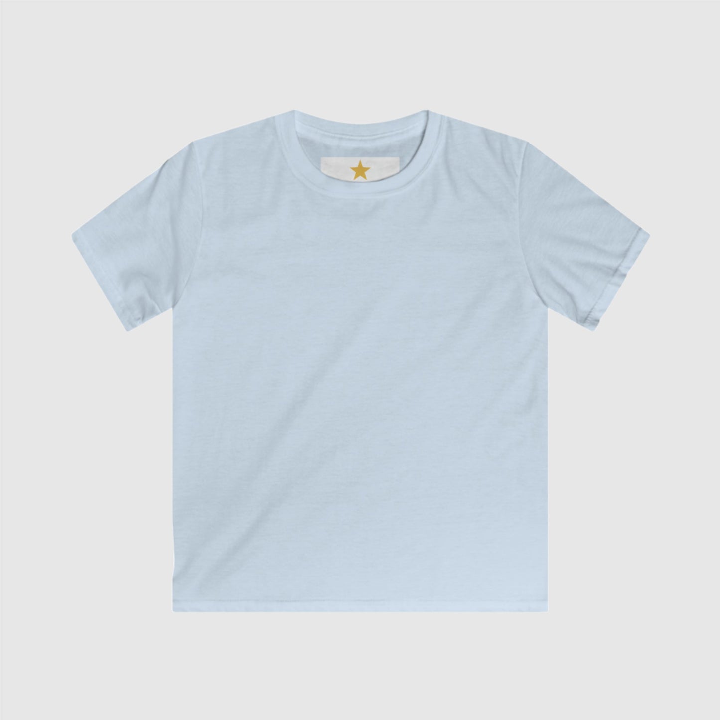 Kids Custom Name and Icon Neck Label Simple Blank Tee | PERSONALIZED - ChoreGirl
