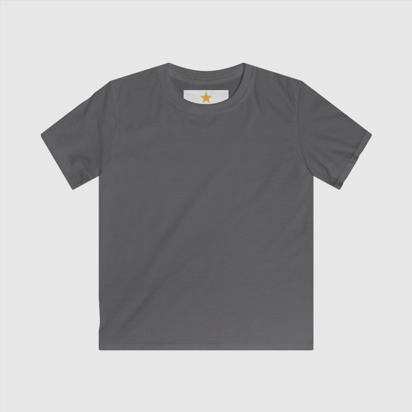 Kids Custom Name and Icon Neck Label Simple Blank Tee | PERSONALIZED - ChoreGirl
