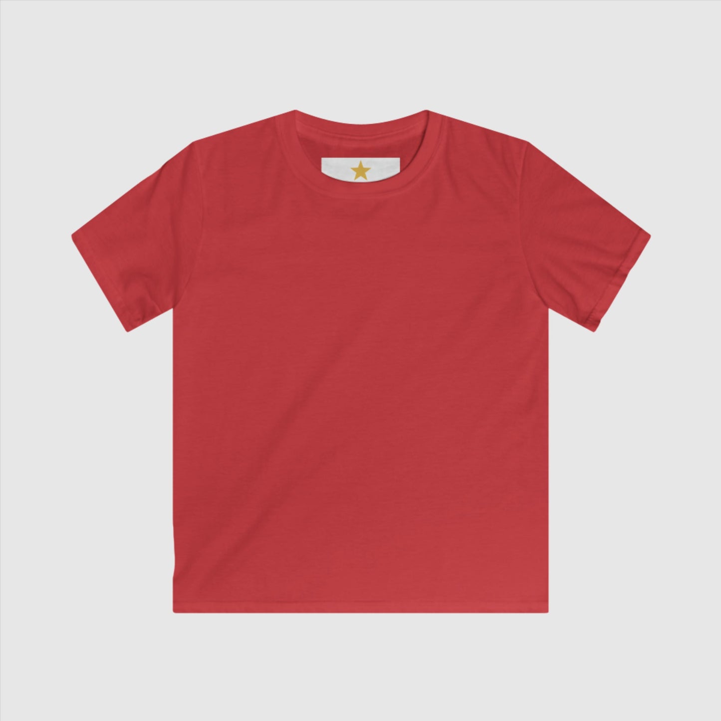 Kids Custom Name and Icon Neck Label Simple Blank Tee | PERSONALIZED - ChoreGirl