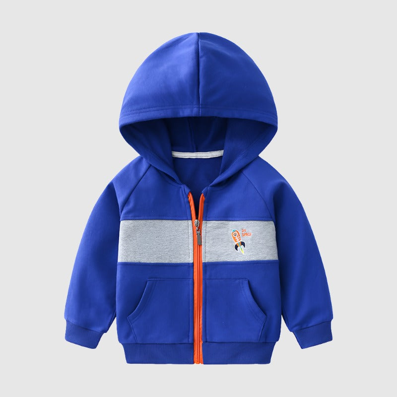 Boy's Thin Long Sleeve Hooded Jacket - ChoreGirl