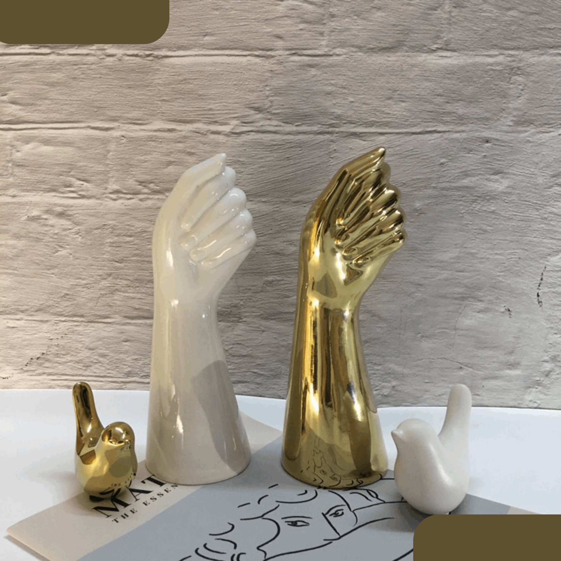 Hand Shaped Ceramic Vase - ChoreGirl