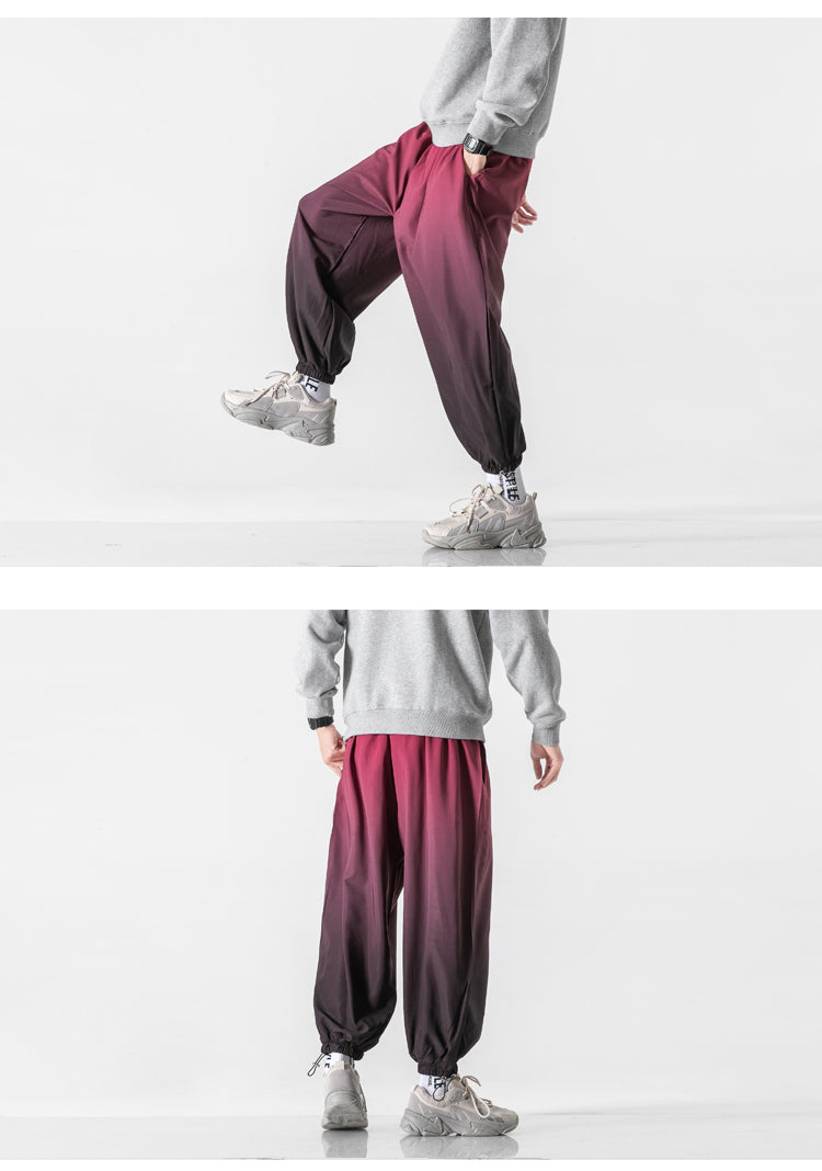 Men's Casual Gradient Color Harem Pants - ChoreGirl