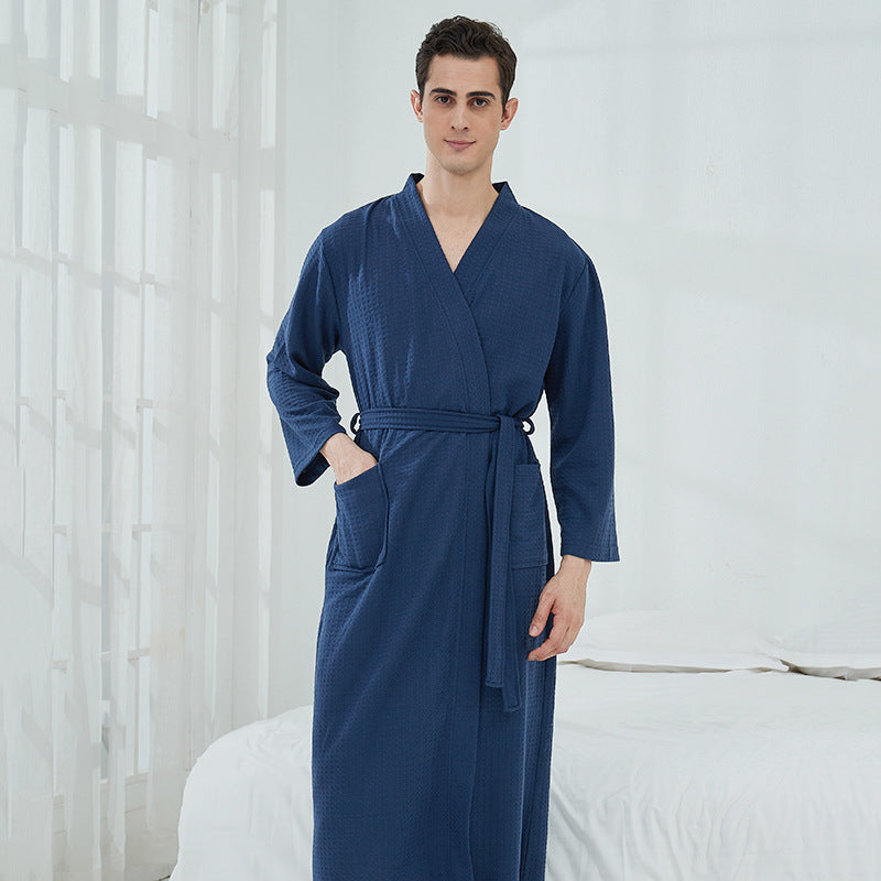 Unisex Couples Matching Mid-Sleeve Robe - ChoreGirl