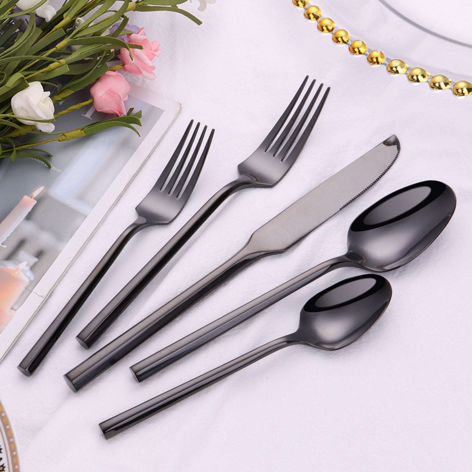Elegant Stainless Steel Knife, Fork And Spoon Single or Set - ChoreGirl