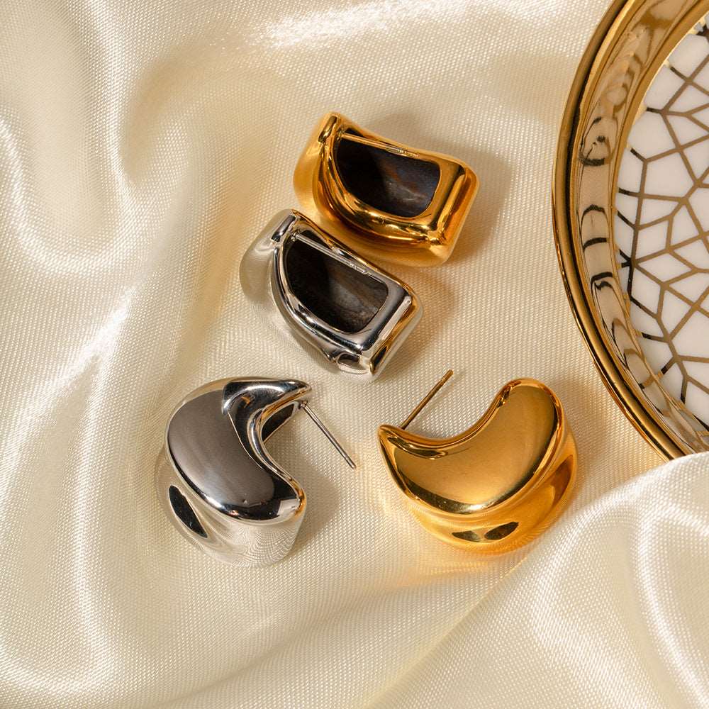 Women's Geometric Stainless Steel Earrings - ChoreGirl