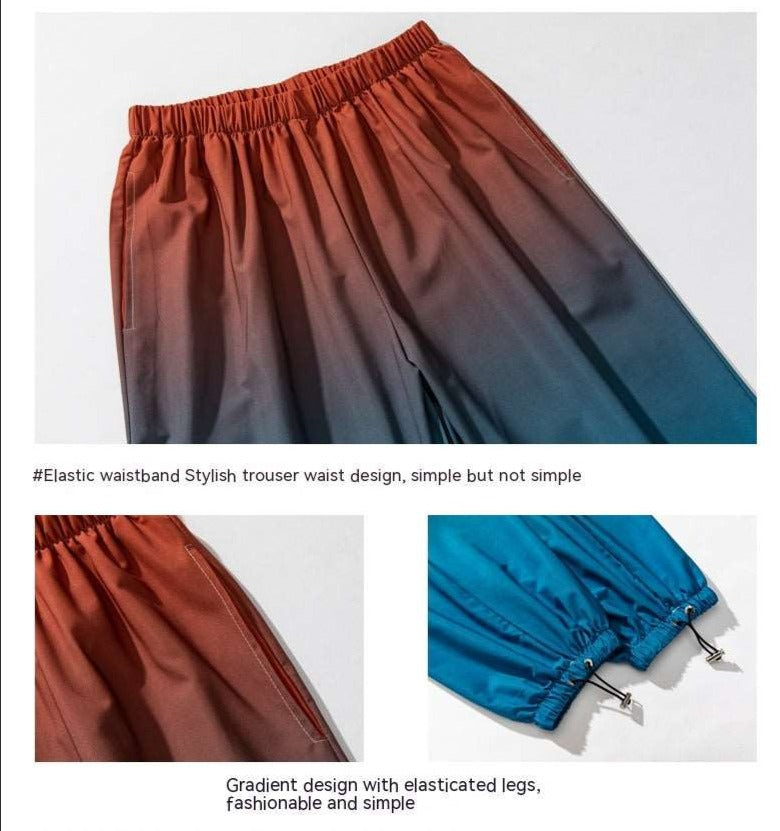 Men's Casual Gradient Color Harem Pants - ChoreGirl