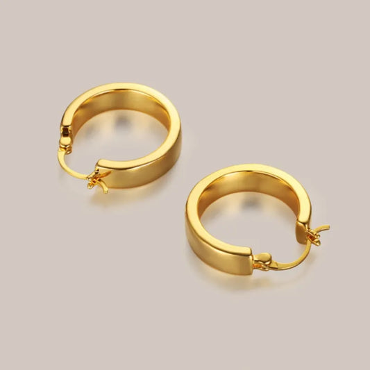 Women's Metal Geometric Circular Earrings - ChoreGirl