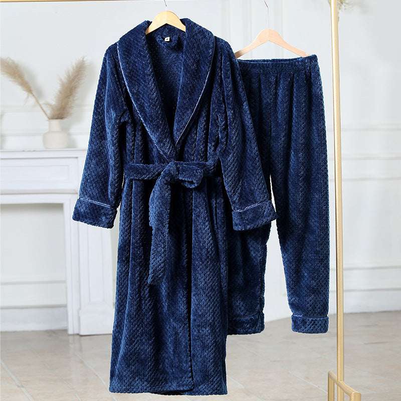 Unisex Comfortable Flannel Thermal Robe - ChoreGirl