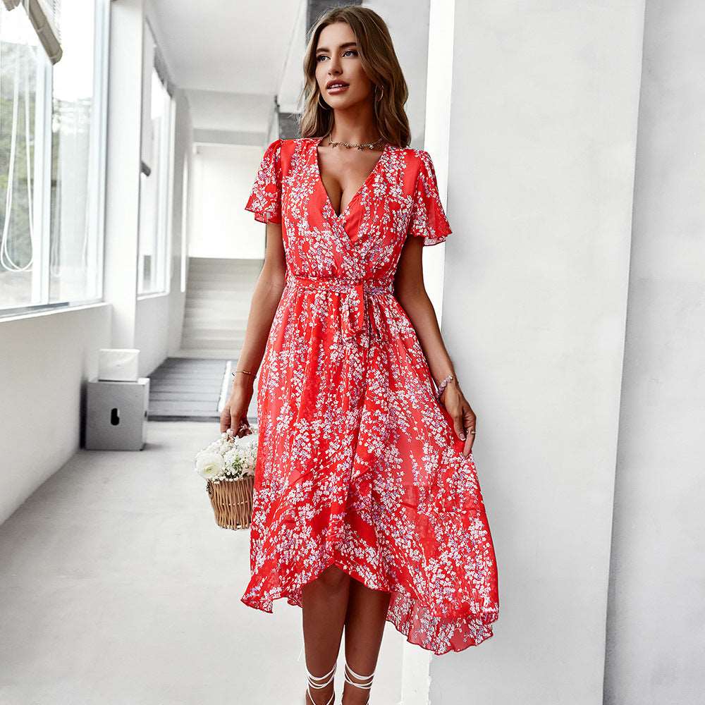 Women's Flowy Chiffon Summer Dress - ChoreGirl