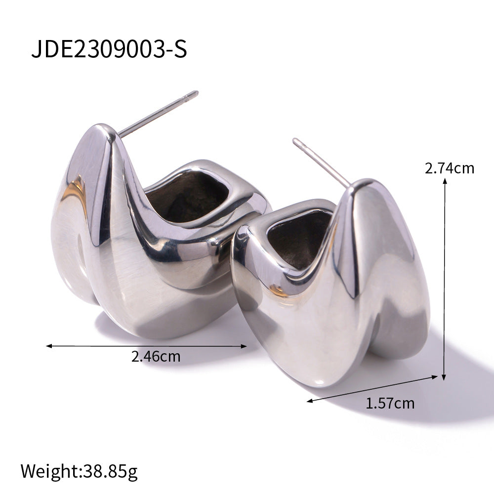 Women's Geometric Stainless Steel Earrings - ChoreGirl