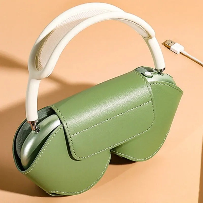 Unisex Leather Protective Cover Case for Headphones - ChoreGirl