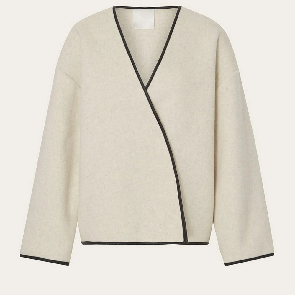 Women's Casual Loose Jacket with Scarf - ChoreGirl