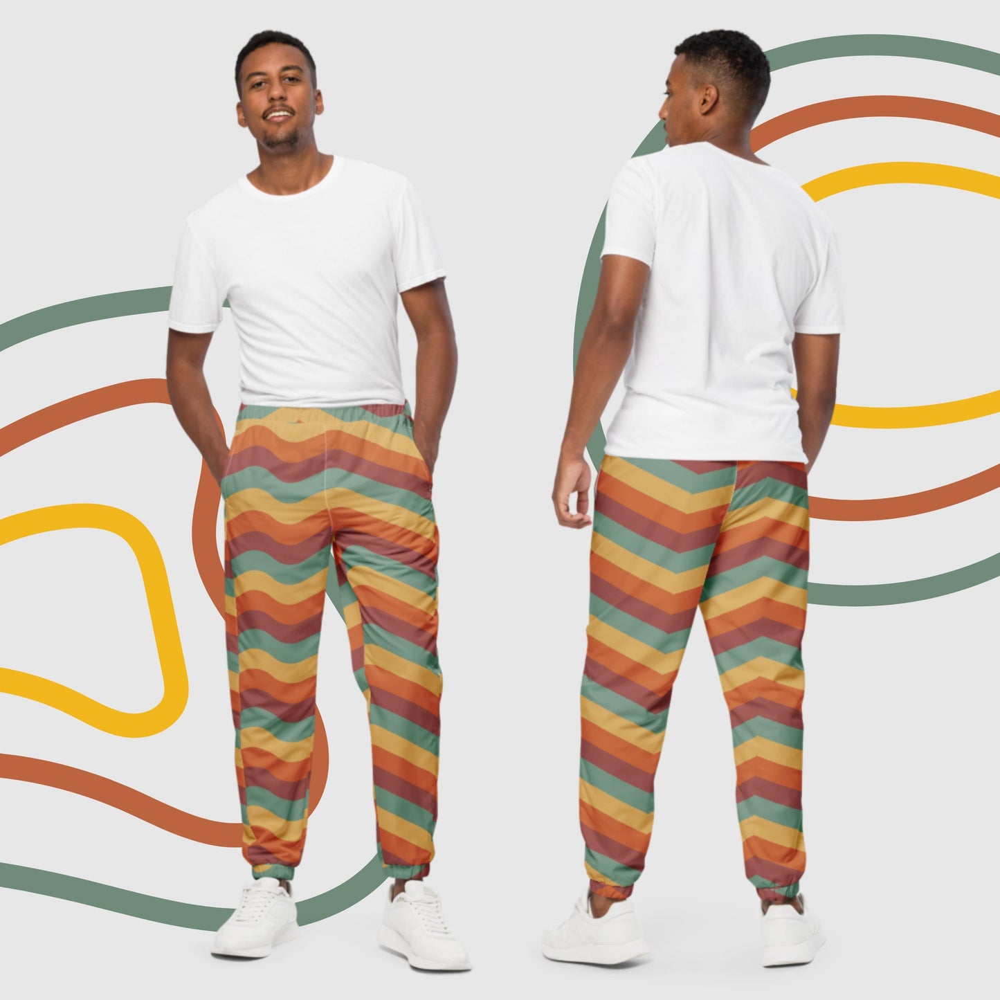Custom Unisex Retro Vibe Track Pants | PERSONALIZED - ChoreGirl
