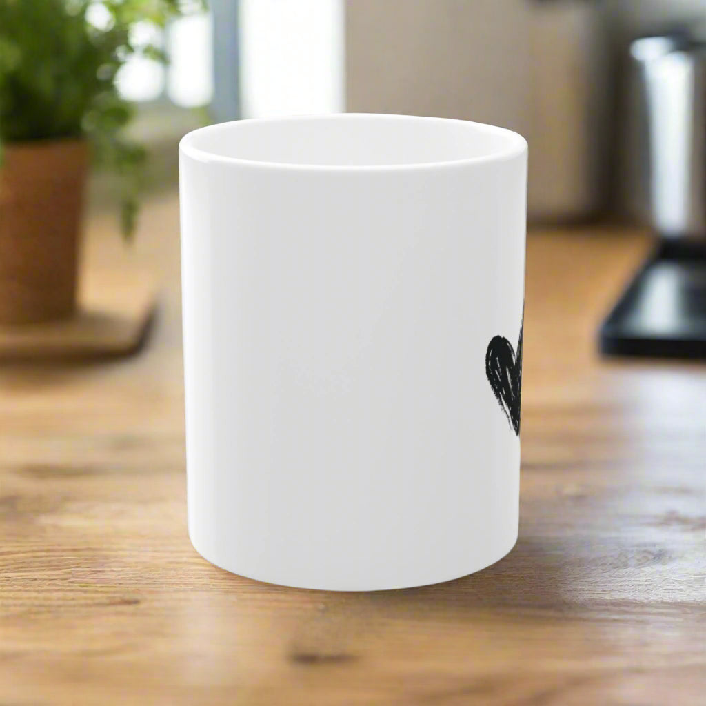 Custom Letter Simple Standard Mug, 11oz | PERSONALIZED - ChoreGirl