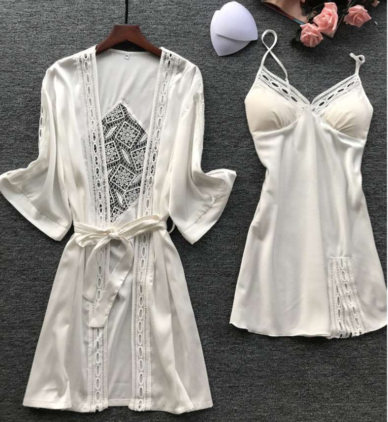 Women's Elegant Two-piece Pajamas Set - ChoreGirl