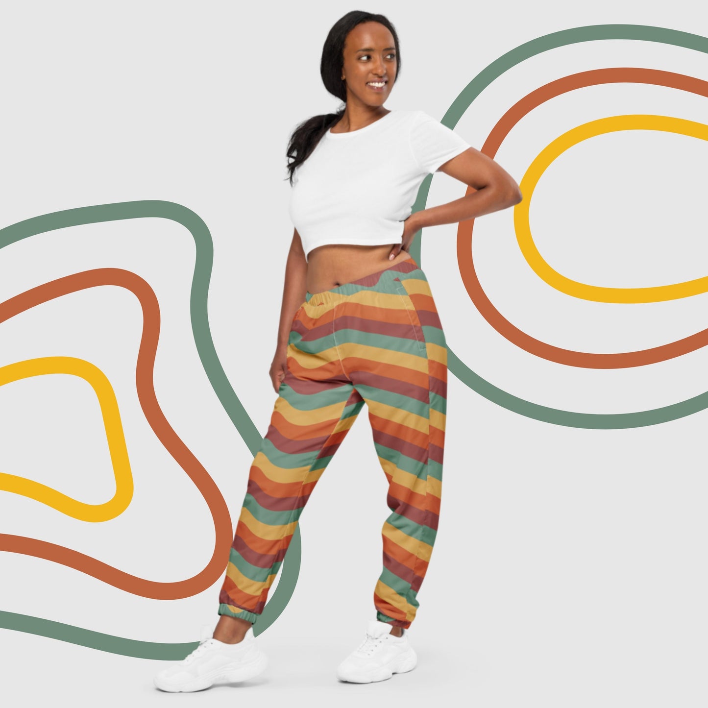 Custom Unisex Retro Vibe Track Pants | PERSONALIZED - ChoreGirl