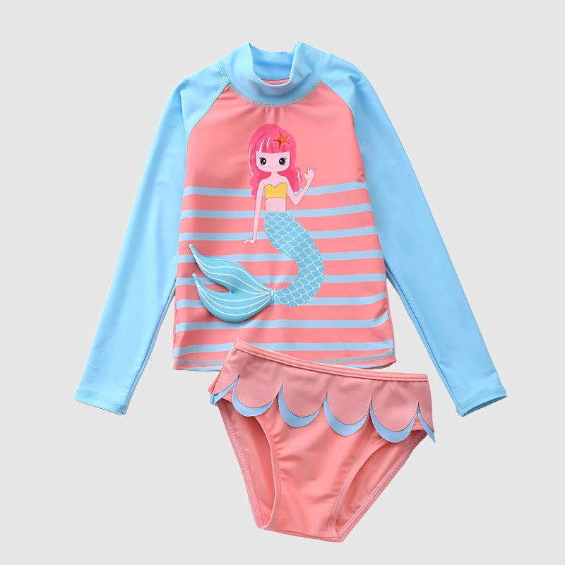 Baby Girl's Sun Protection Two-piece Swimsuit - ChoreGirl