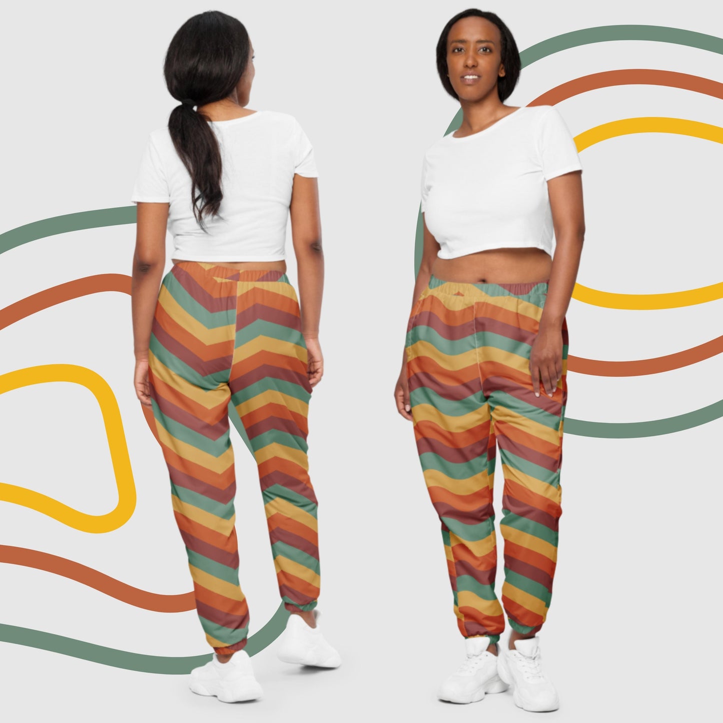 Custom Unisex Retro Vibe Track Pants | PERSONALIZED - ChoreGirl