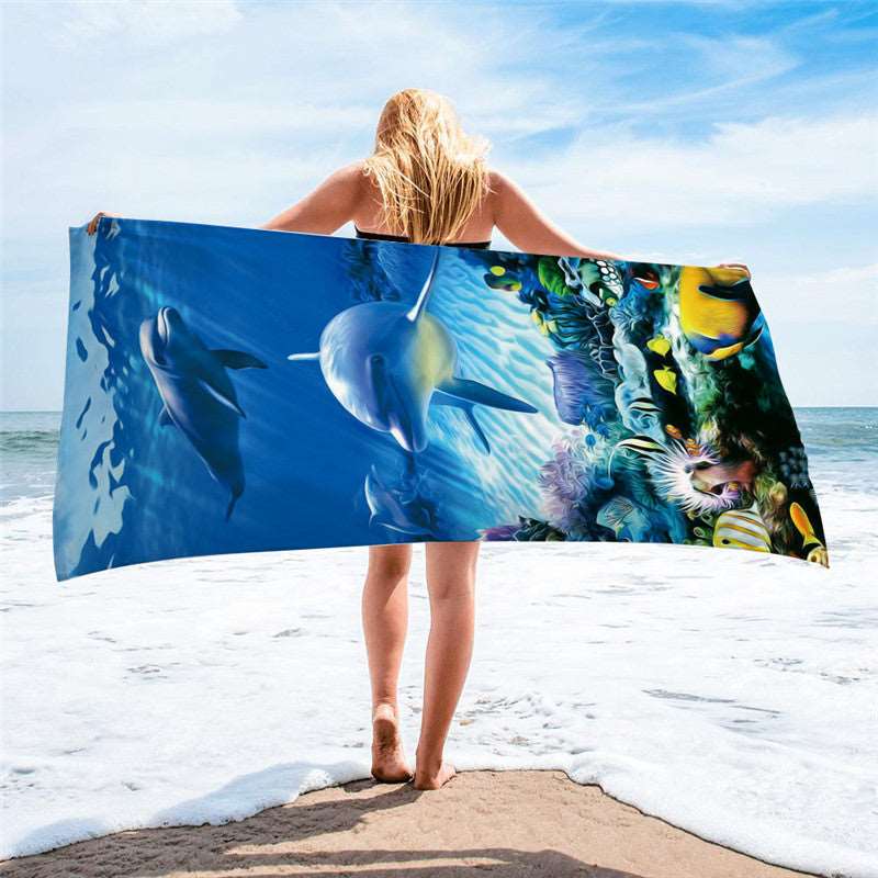 Summer Amazing Printed Picture Beach Towel - ChoreGirl
