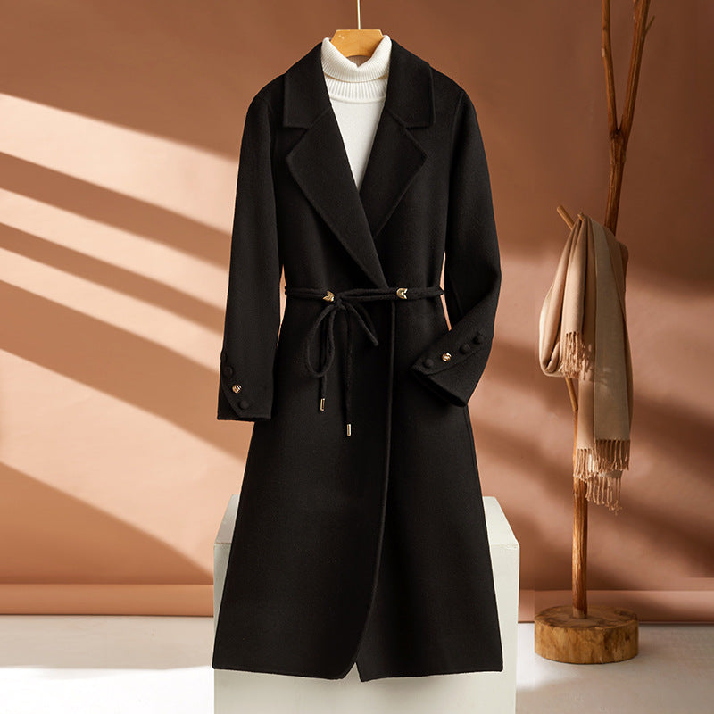Women's Long Wool Coat - ChoreGirl